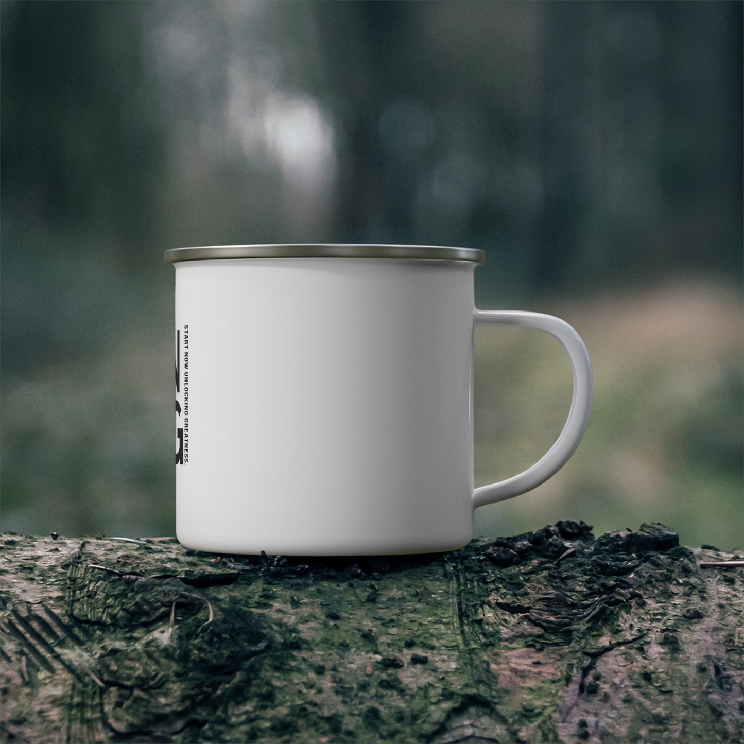 Enamel Mug - Snug Start Now Camping Mug
